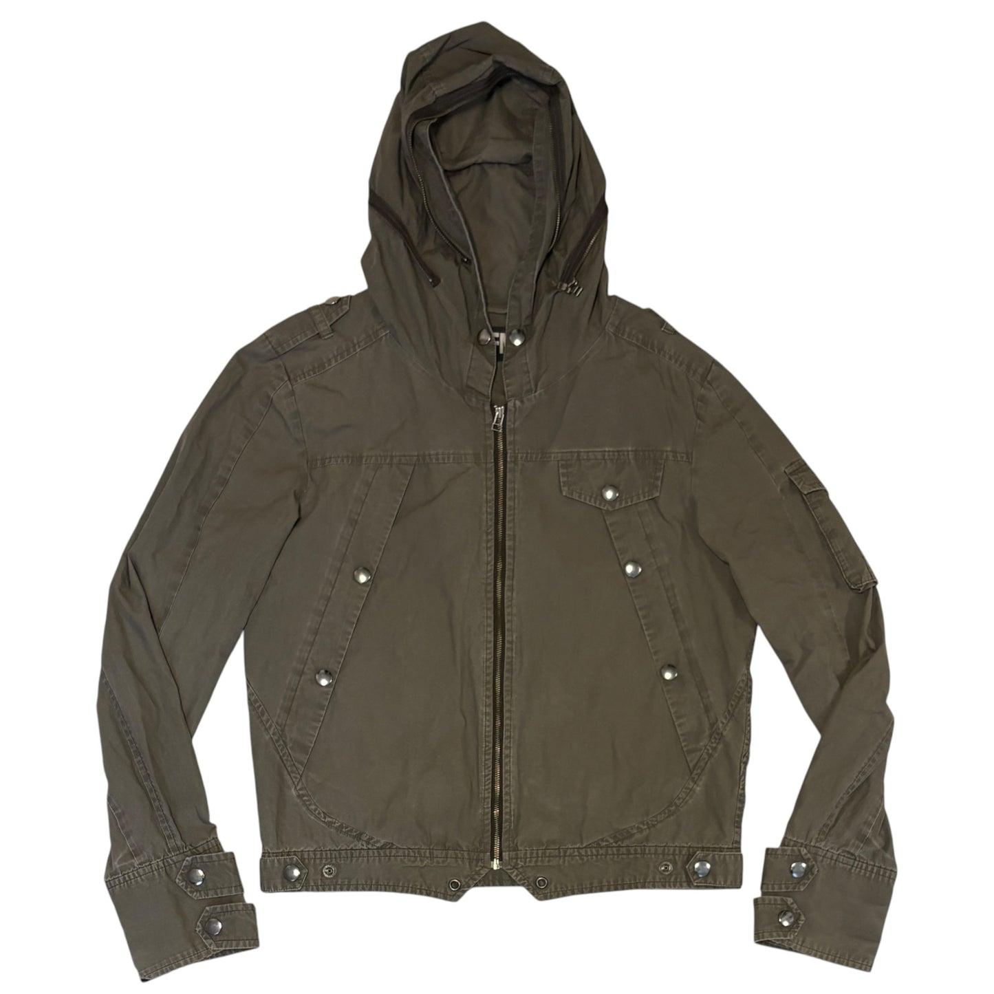 PPFM 3 in 1 khaki millitary jacket mod coat