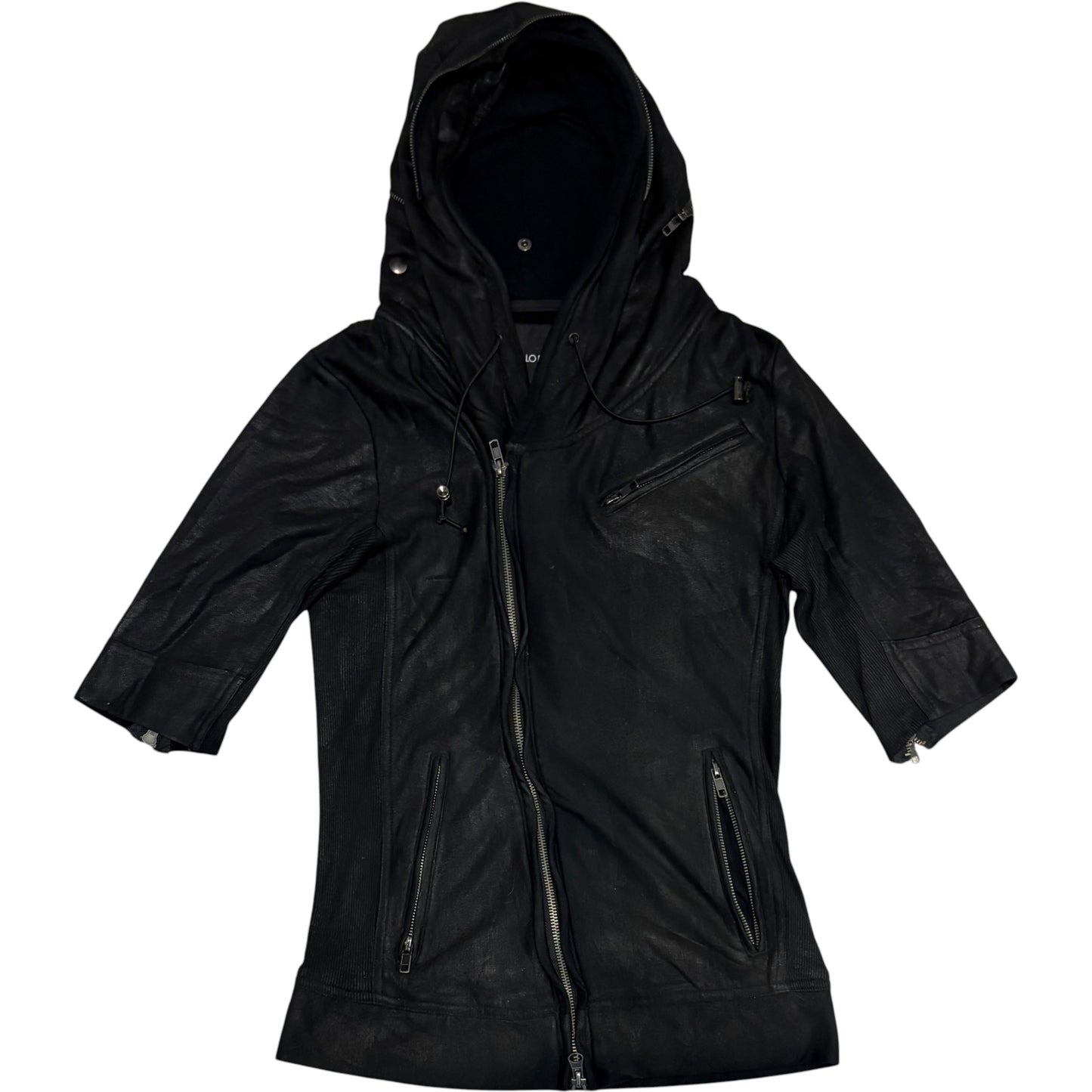 Buffalo Bobs asymmetric multizip ninja hoodie
