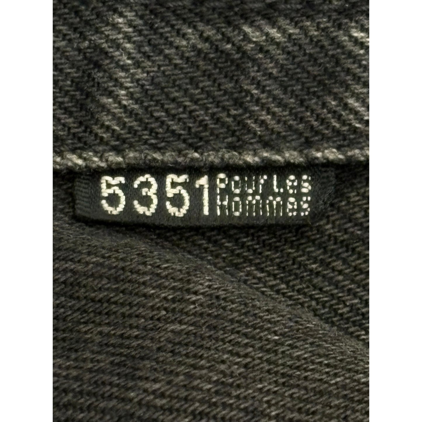 5351 Pour Les Hommes black whispered bootcut denim jeans