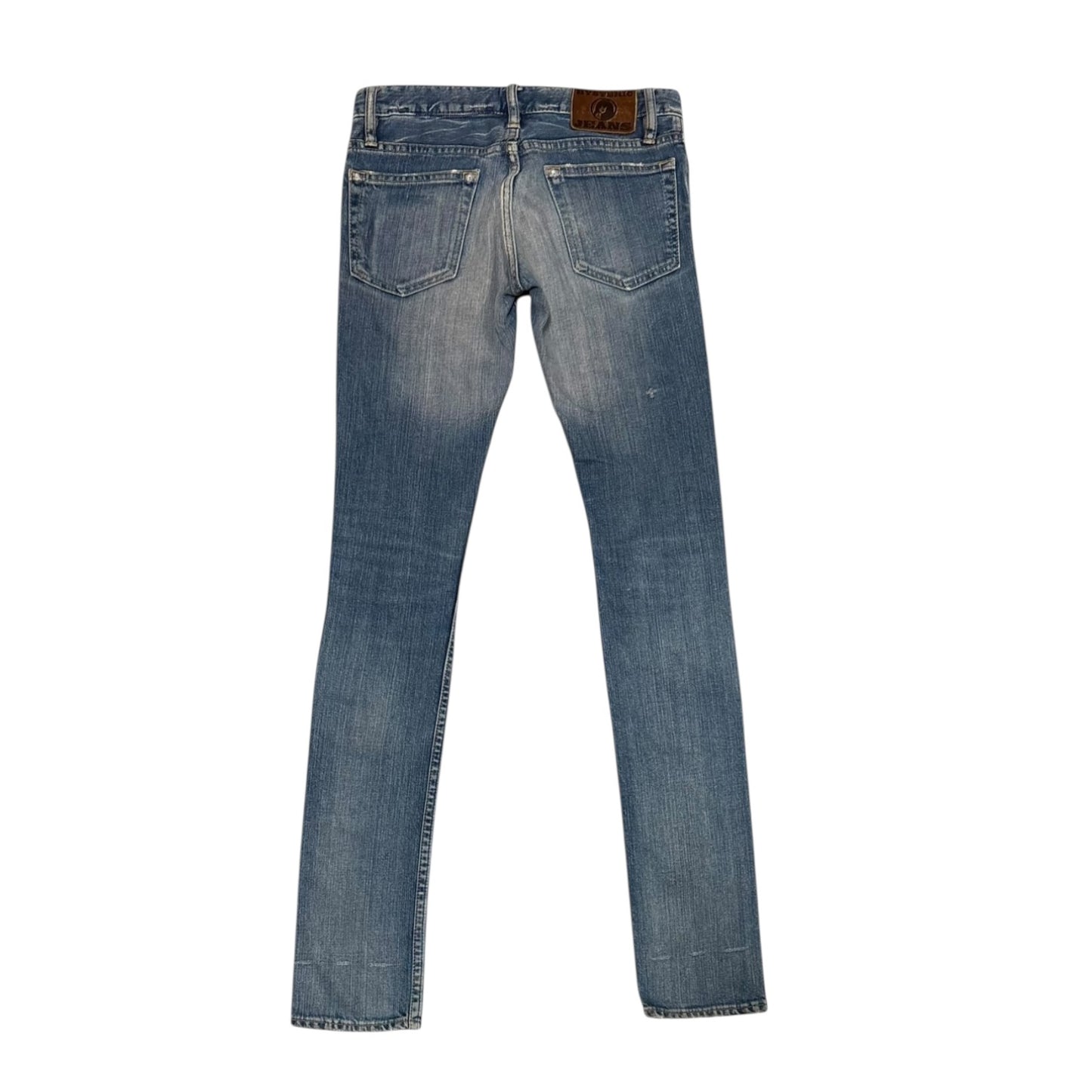 Hysteric Glamour distressed studded pocket skinny jeans