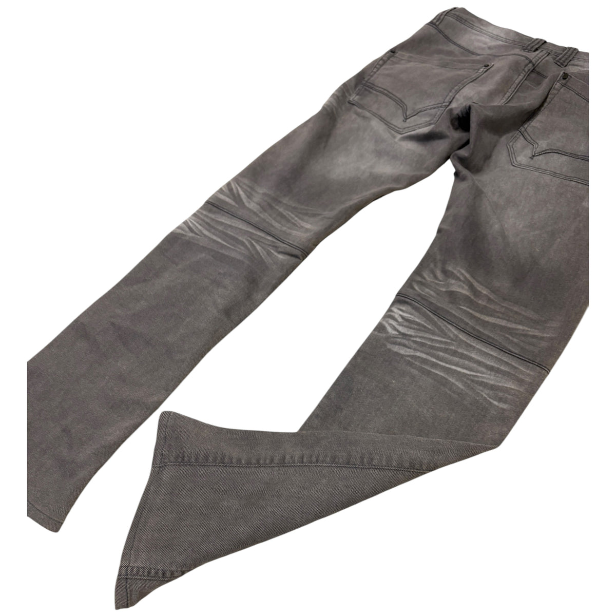 Hideaways grey streaked denim jeans