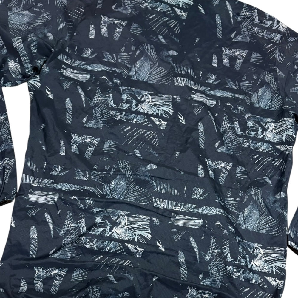 Oakley blue tropical wash windbreaker jacket