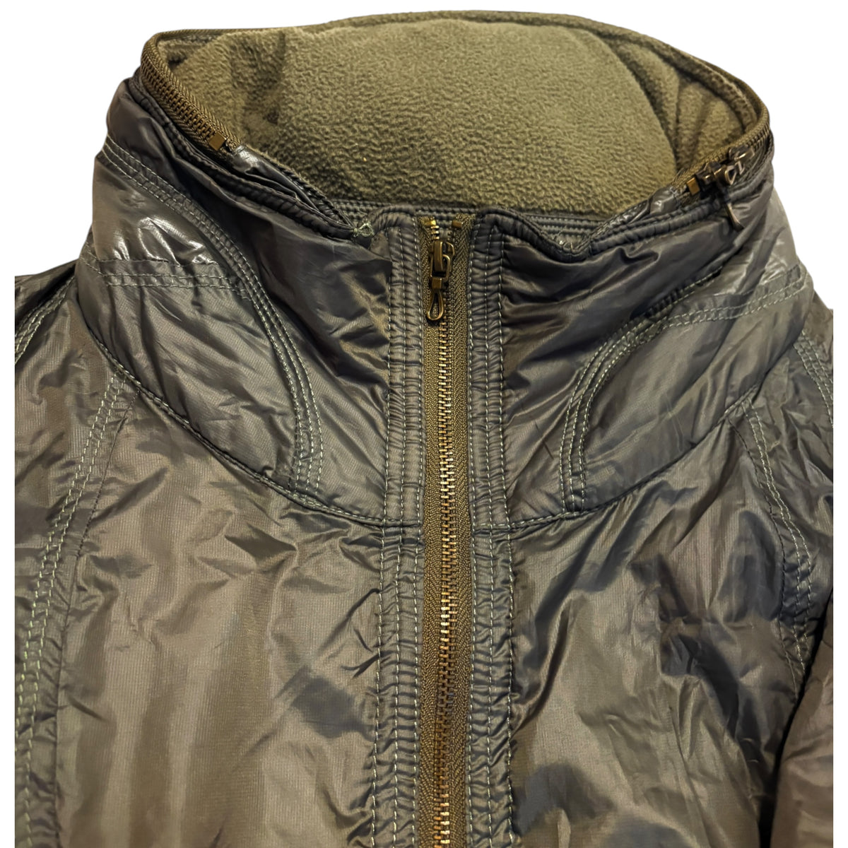 Goa khaki bono hood nylon windbreaker jacket