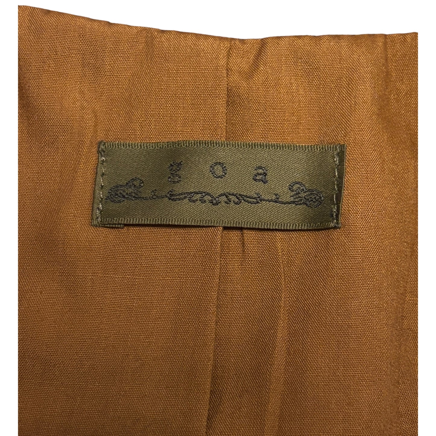 Goa pig leather asymmetric brown biker jacket