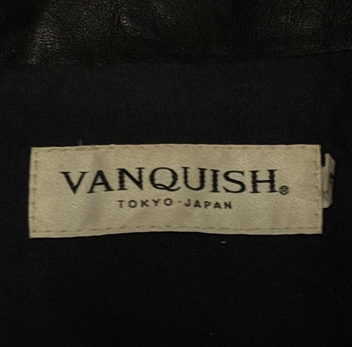 Vanquish Tokyo black multizip detailed lambskin leather jacket