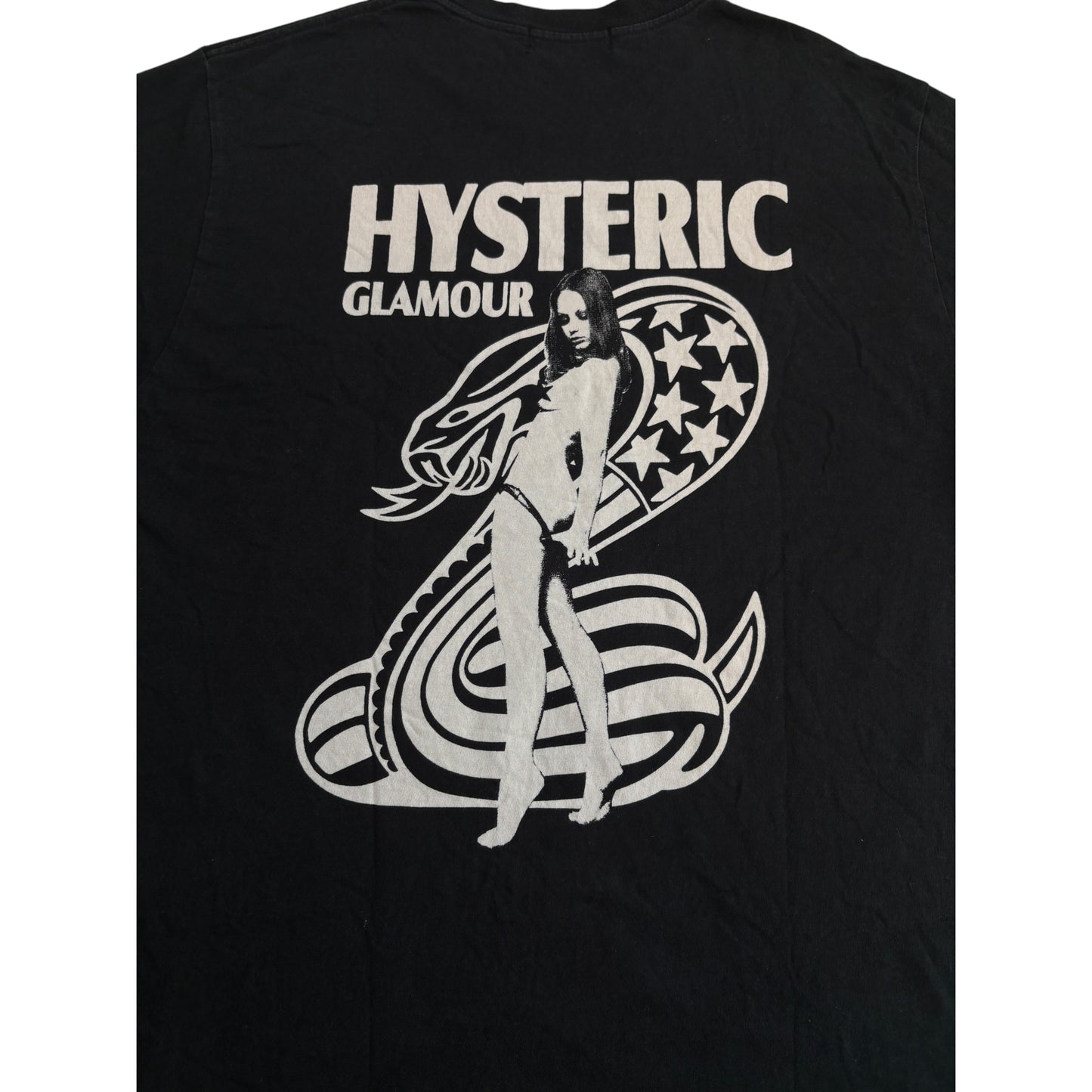 Hysteric Glamour snake stars and striped graphic T-shirt