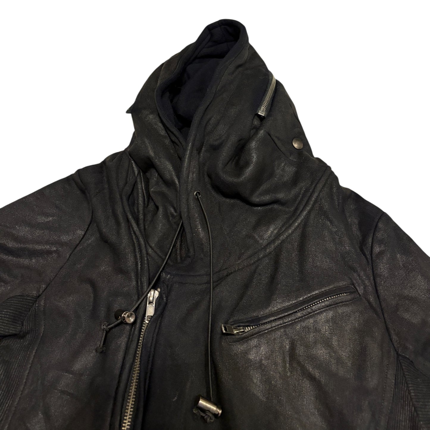 Buffalo Bobs asymmetric multizip ninja hoodie