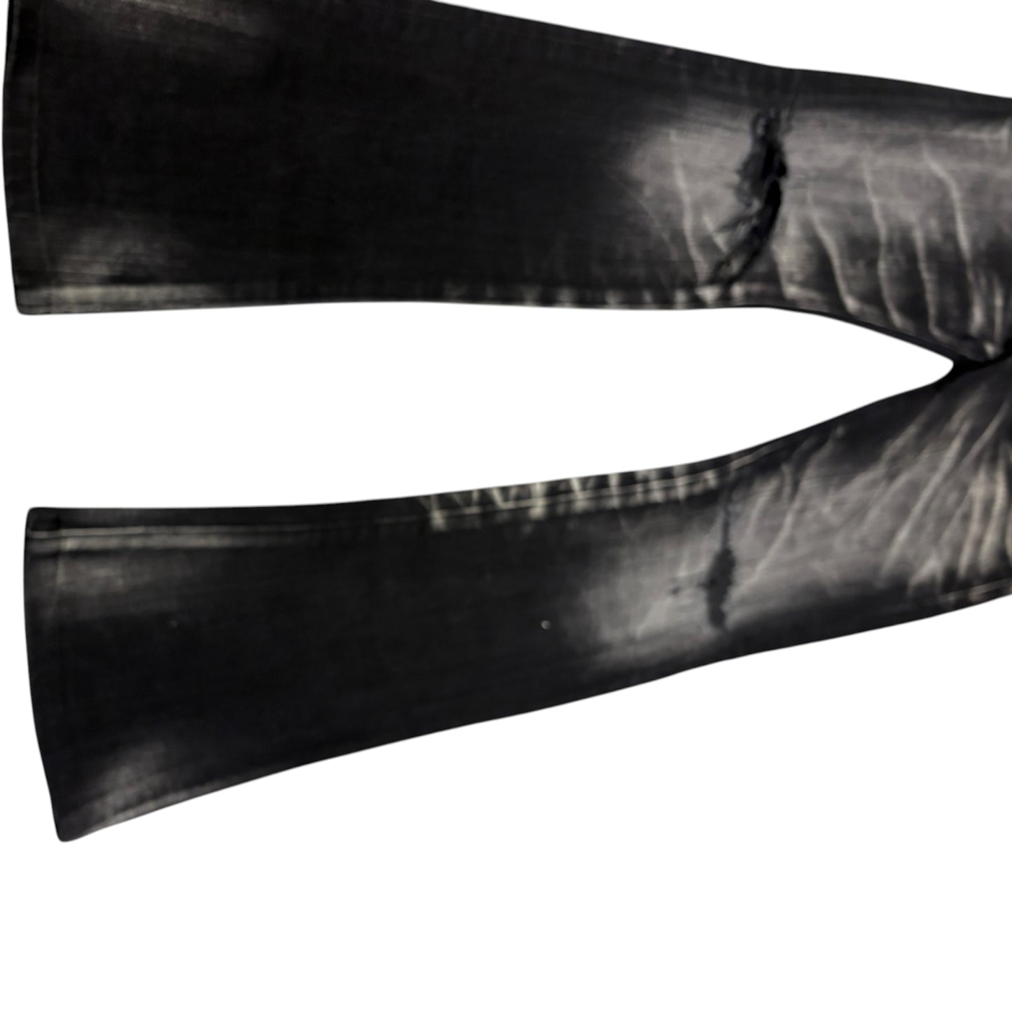 Tornado Mart black grey claw mark grey bootcut denim jeans