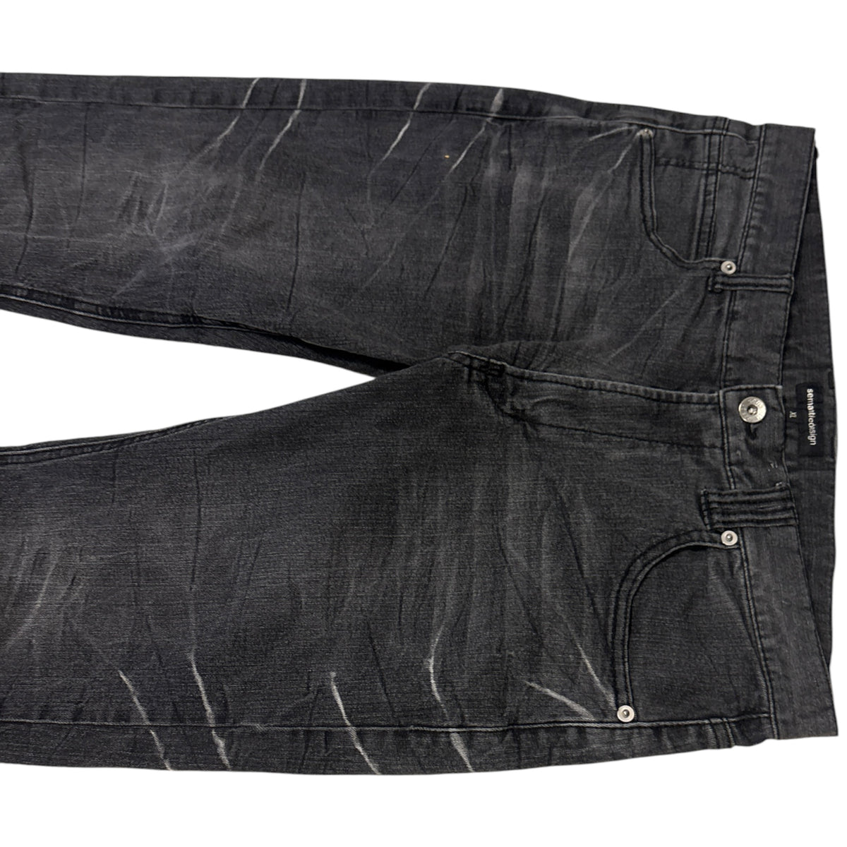 Semantic Design streaked claw mark grey jeans
