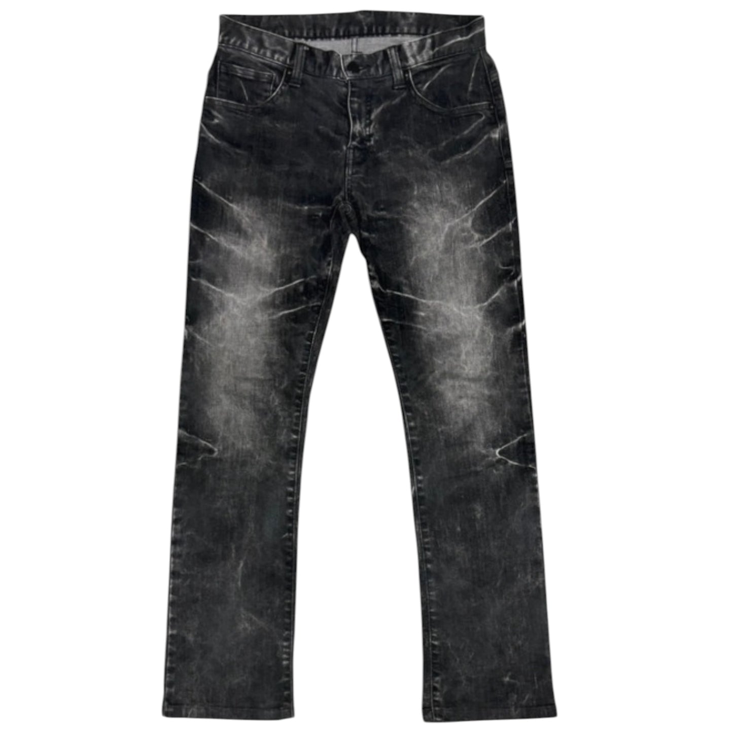 Tornado Mart black claw mark gradient streak denim jeans