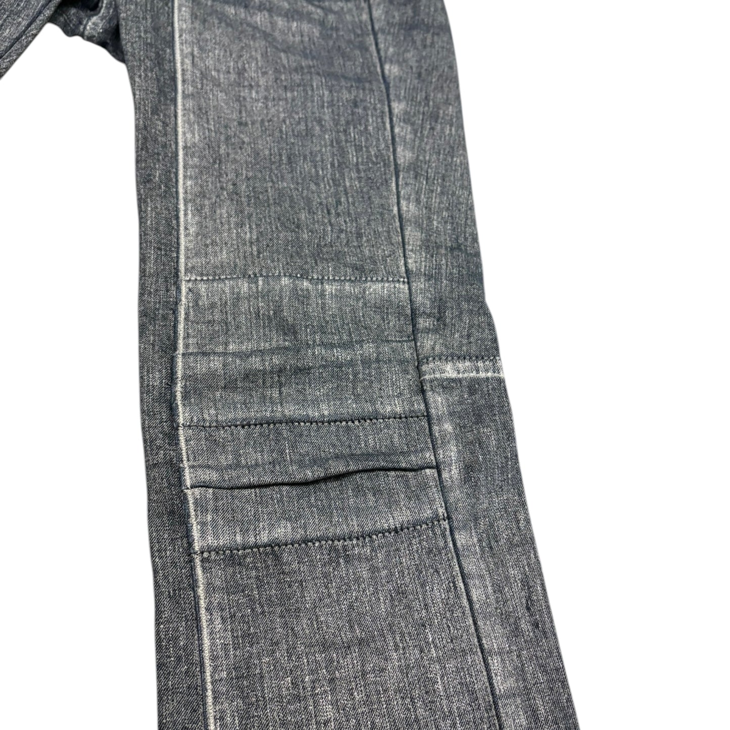 Marithe Francois Girbaud grey jeans w button
bootcuts