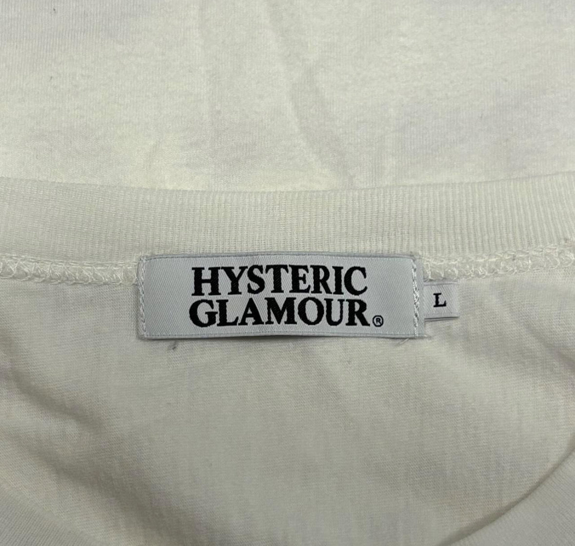 Hysteric Glamour 1984 white Jersey style T-shirt