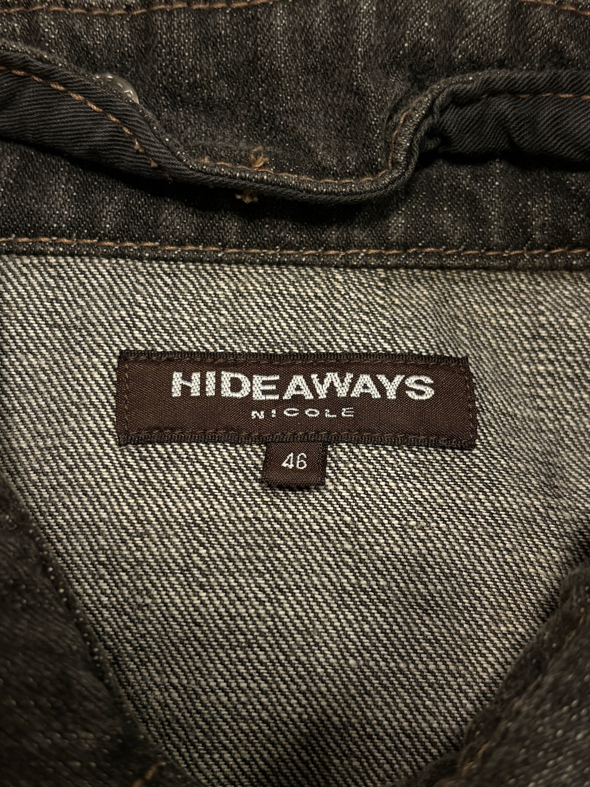 Nicole Club grey multizip denim jacket
