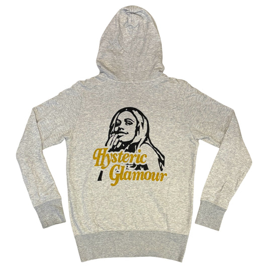 Hysteric Glamour studded grey zip hoodie