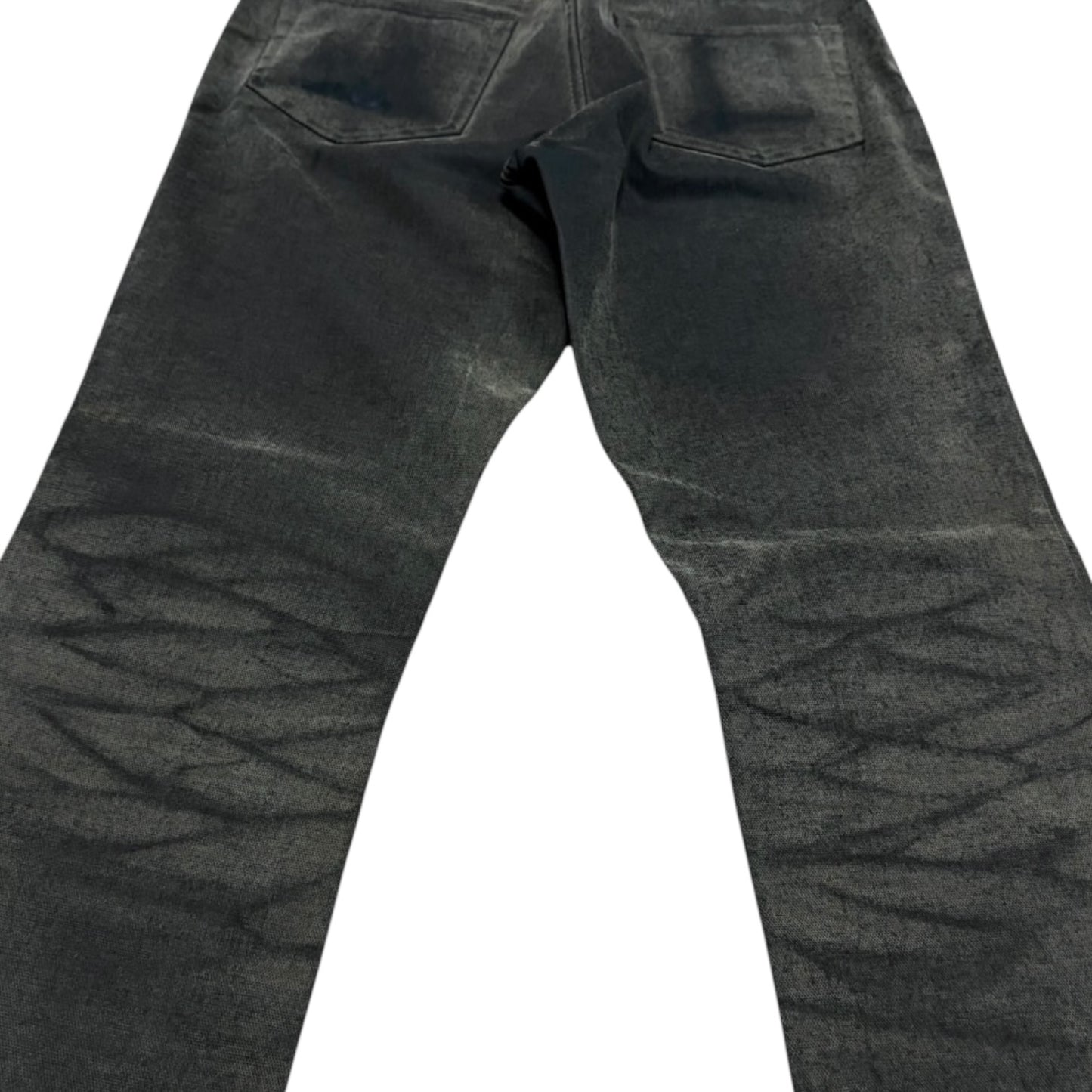 5351 Pour Les Hommes grey claw mark streaked grey denim bootcut jeans