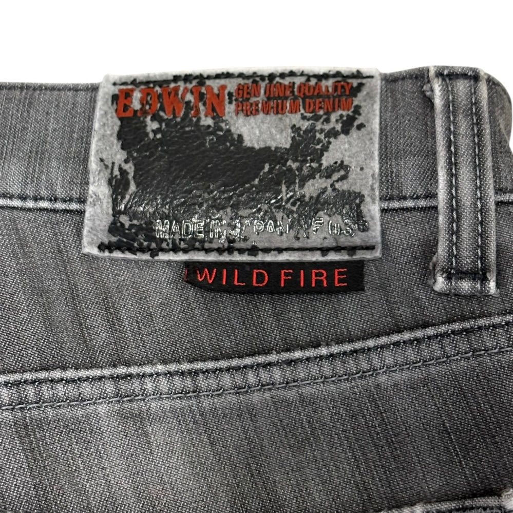 Japanese brand Edwin grey marble wash denim jeans