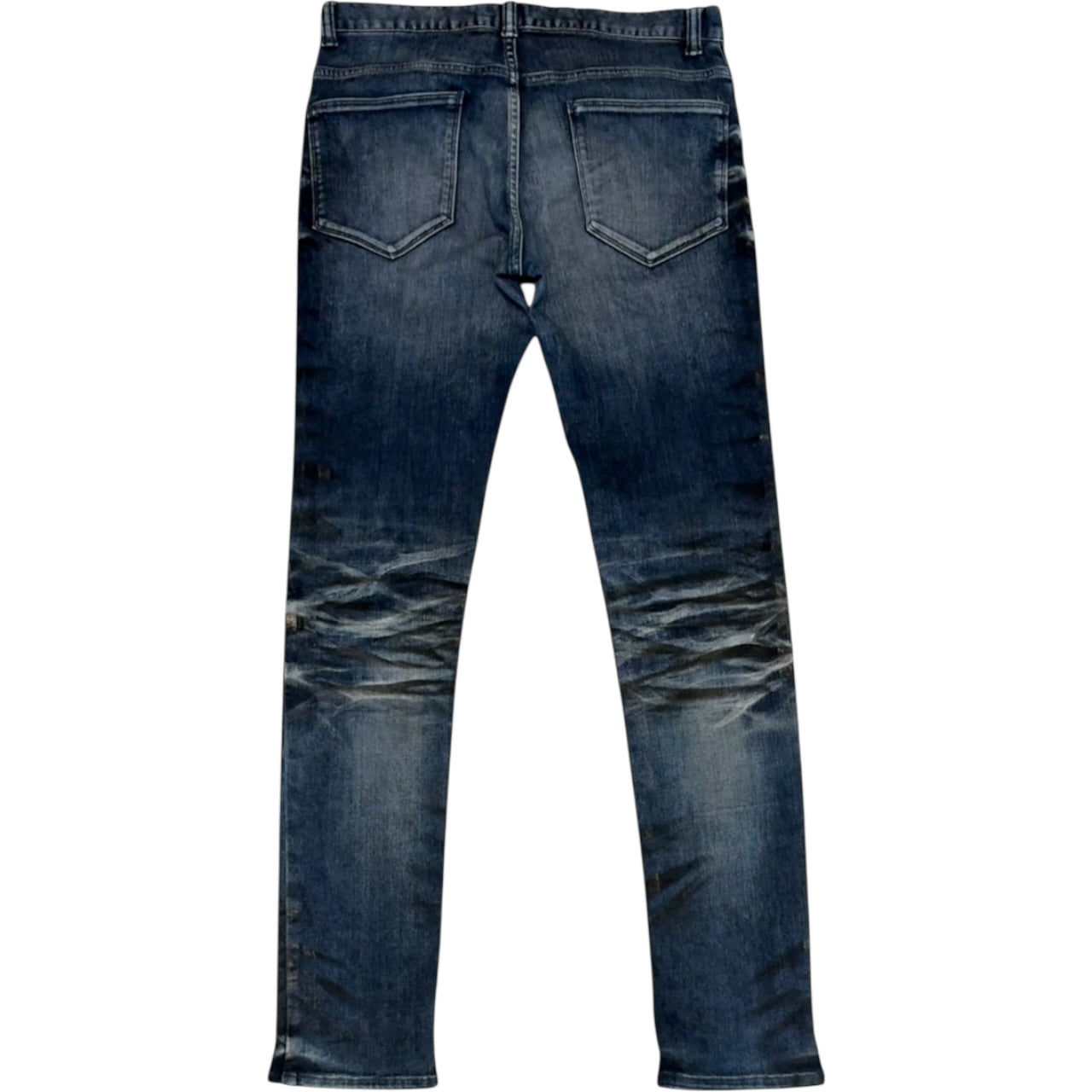 Semantic Design streaked claw mark wash denim jeans