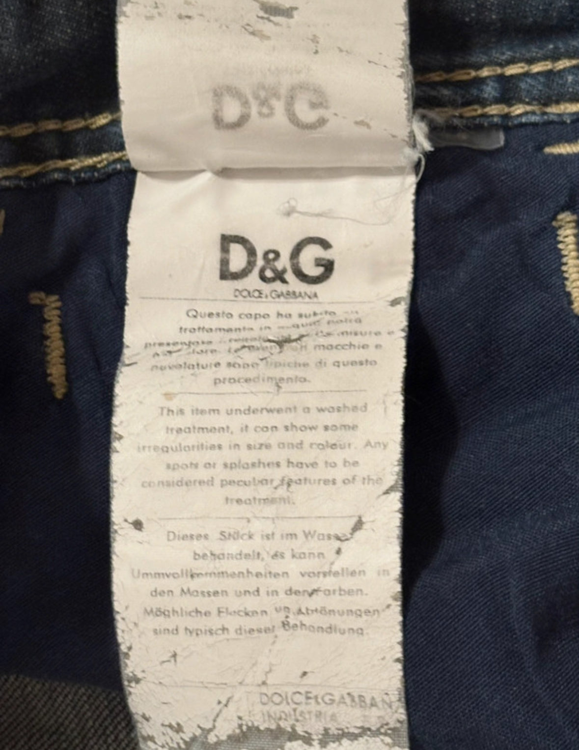 Dolce & Gabbana diffusion old season blue denim jeans
