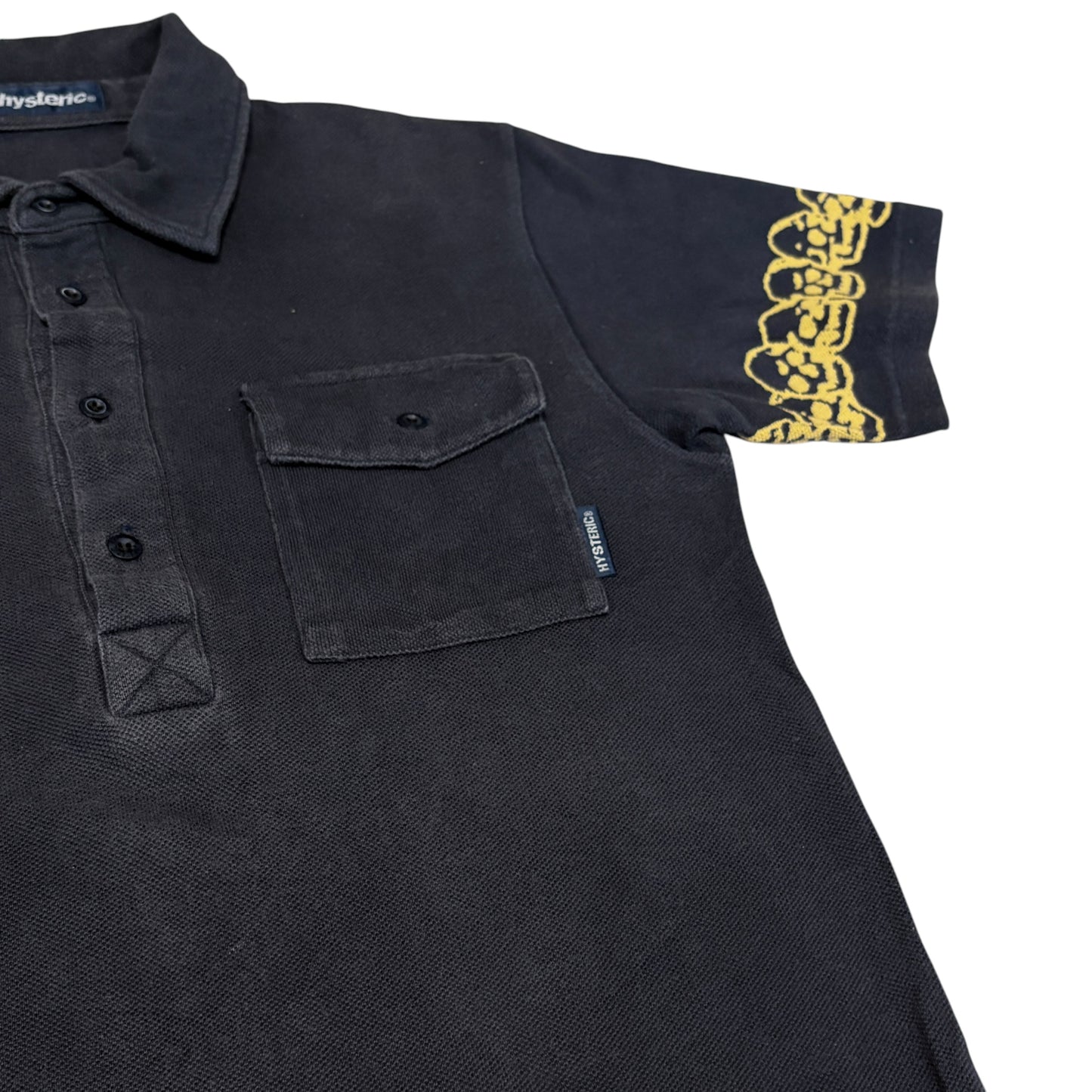 Hysteric Glamour navy skull polo T-shirt (RARE)
