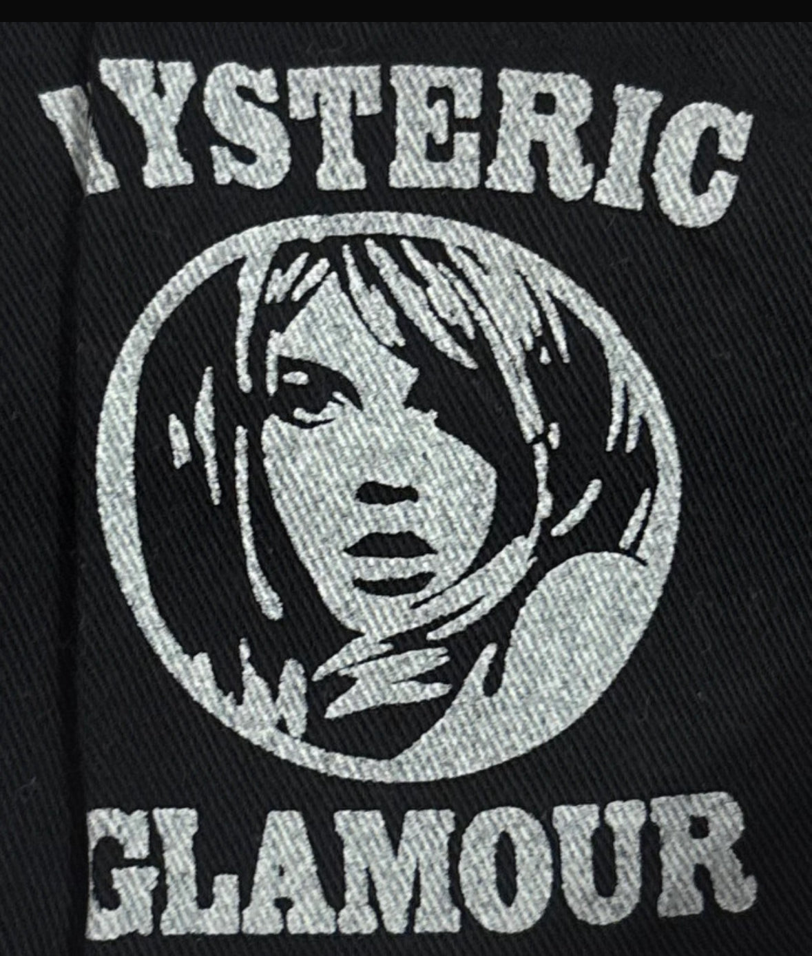 Hysteric Glamour black studded pocket charcoal wash denim jeans