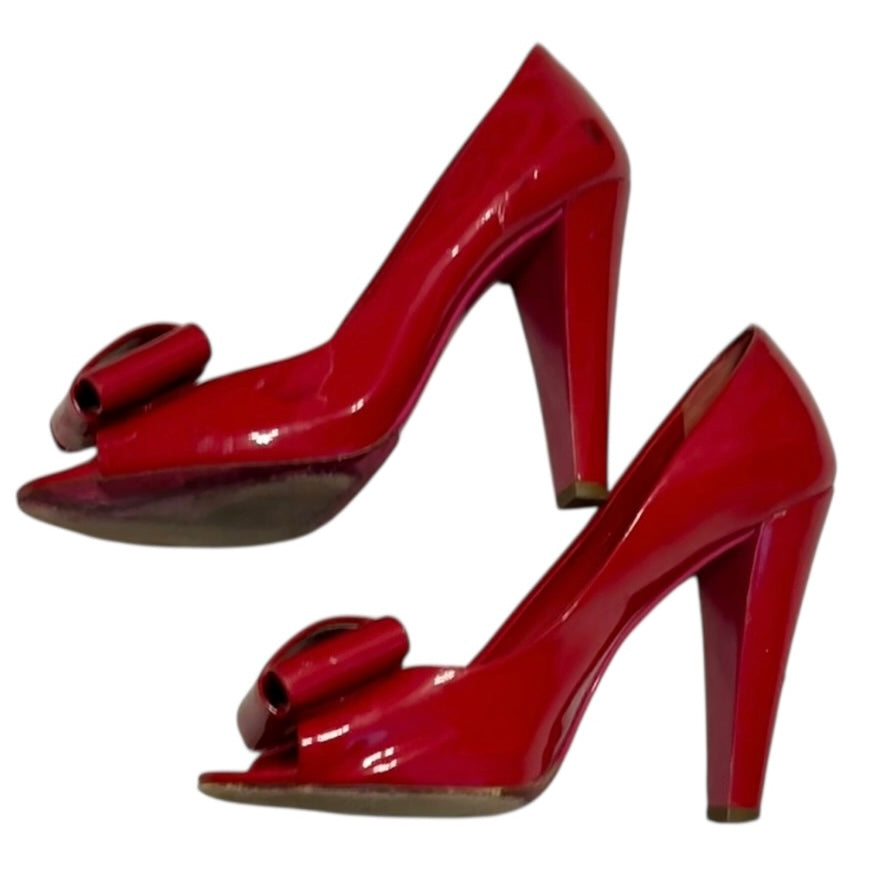 Miu Miu red bow heels