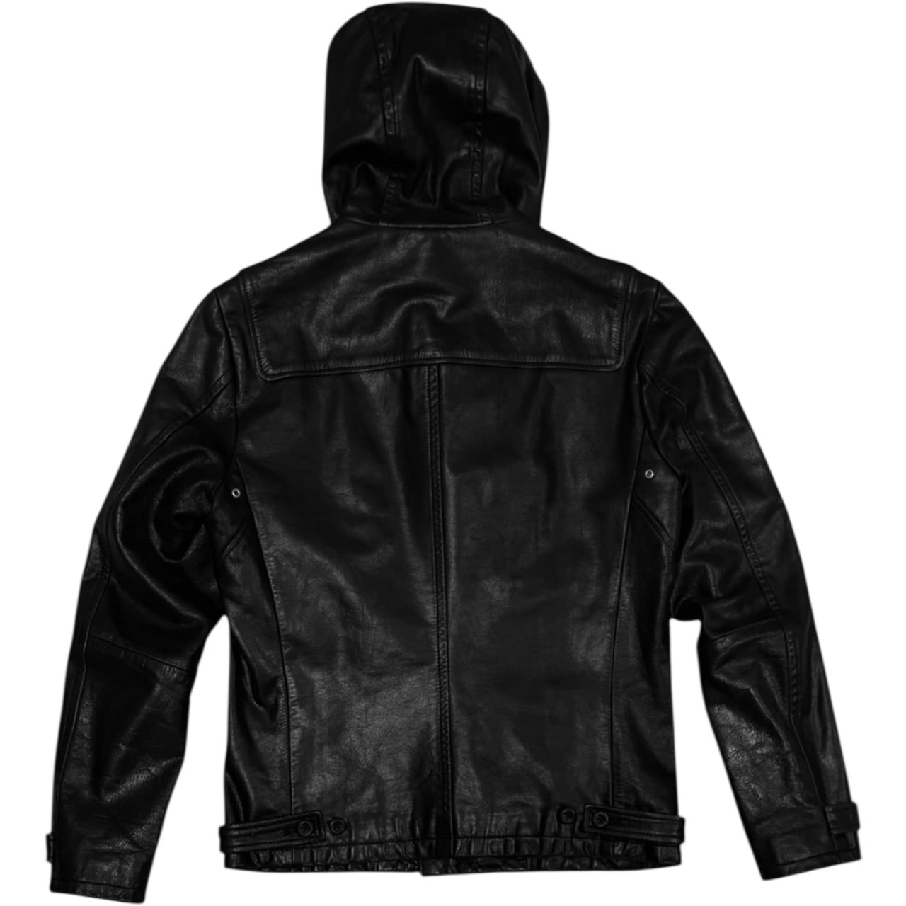 Tornado Mart buffalo leather duffle jacket w hood