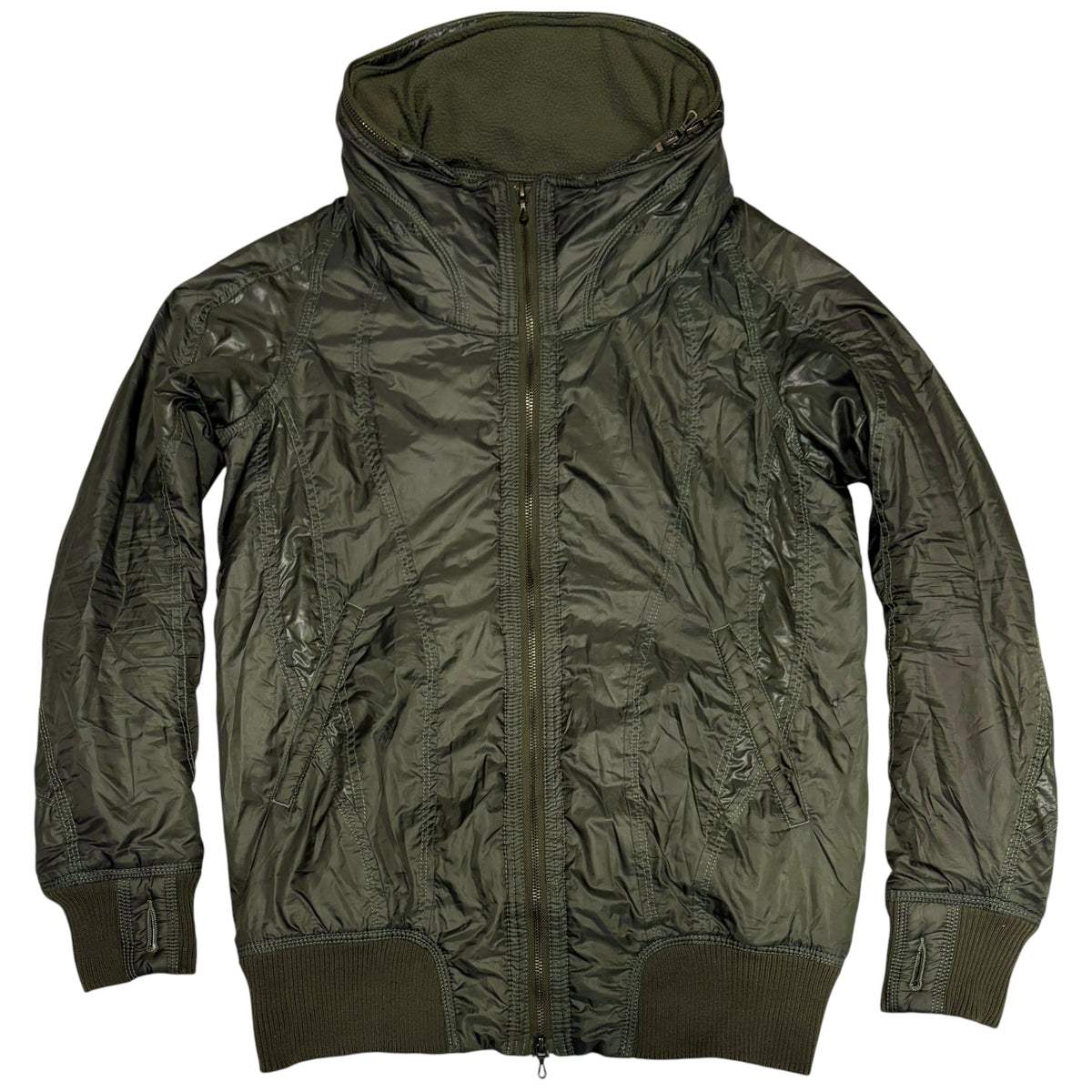 Goa khaki bono hood nylon windbreaker jacket