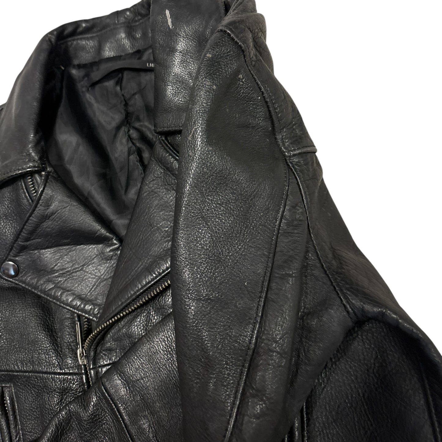 LHP lambskin leather motorcycle jacket