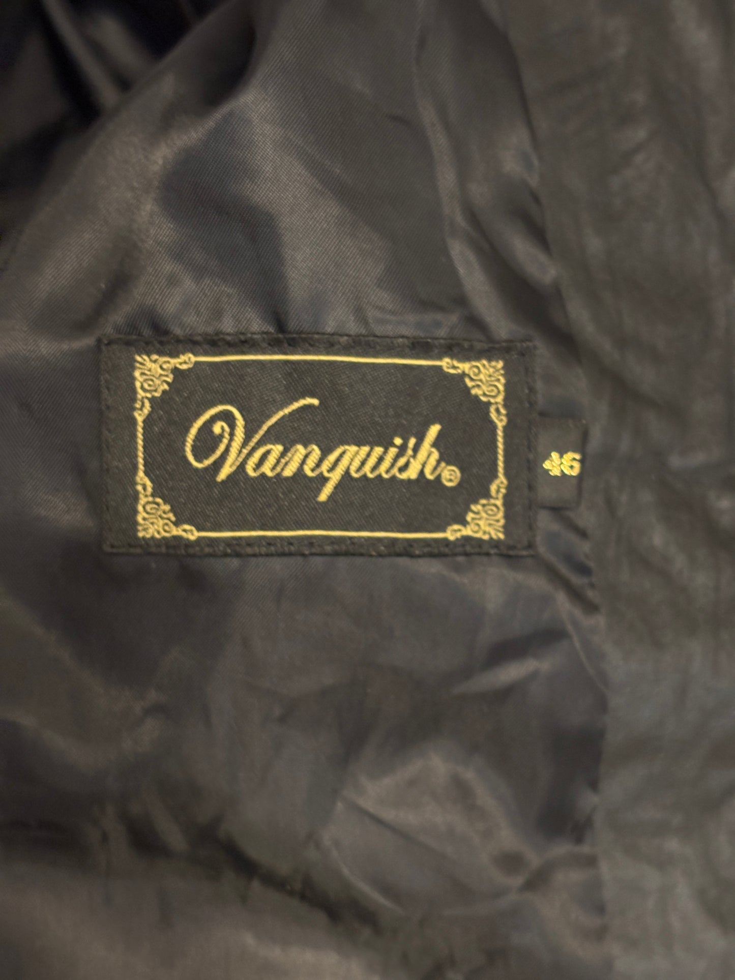 Vanquish multipocket leather jacket with fleece ends