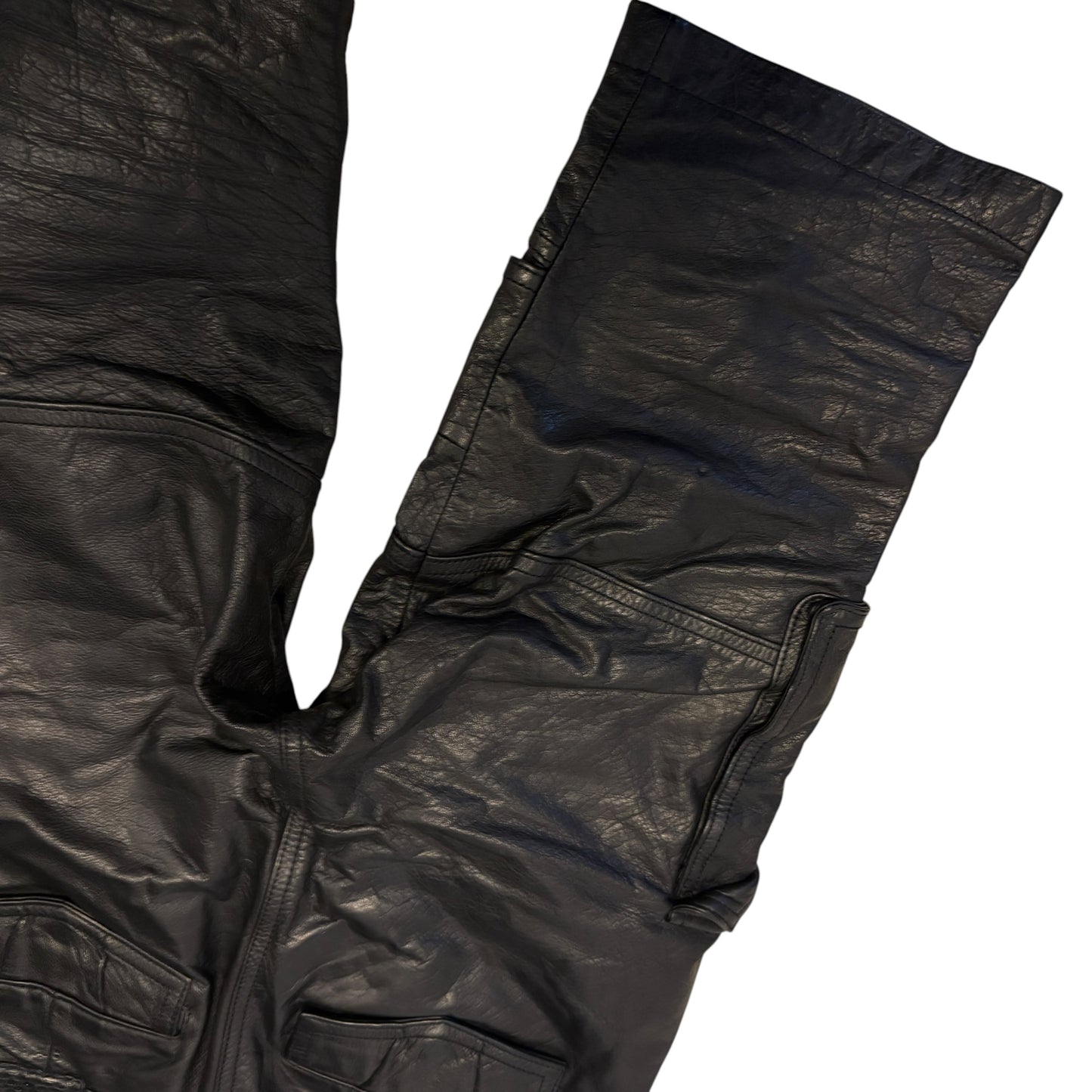 Fuga leather multipcoket cargo shorts
