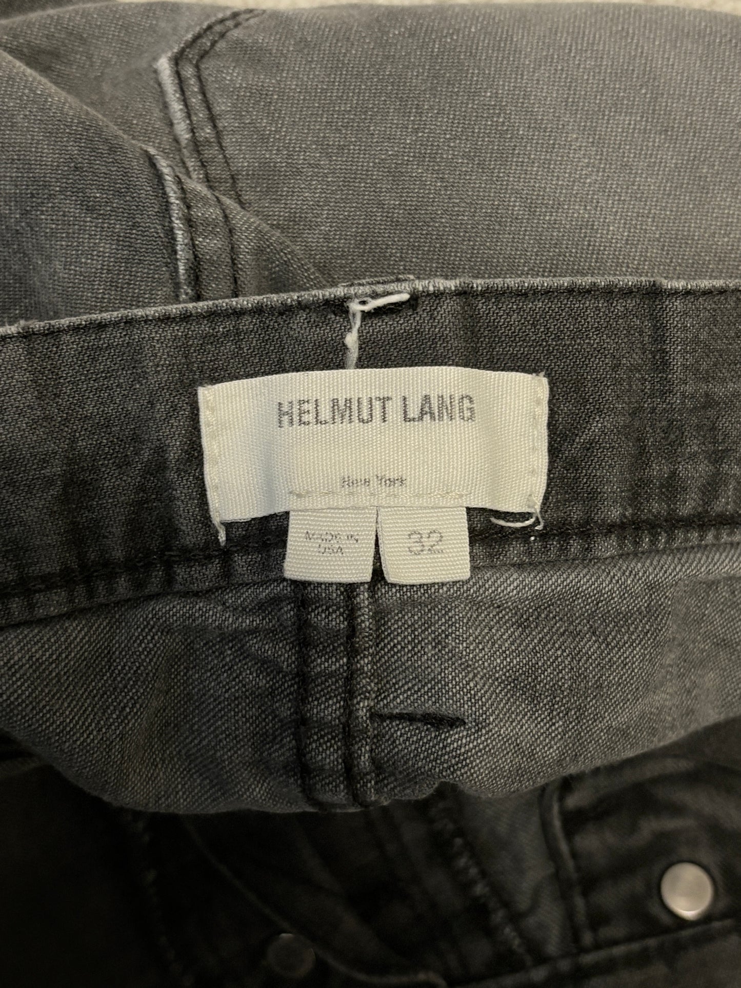 Helmut Lang ‘dark bleach’ 90s acid wash denim, made in USA