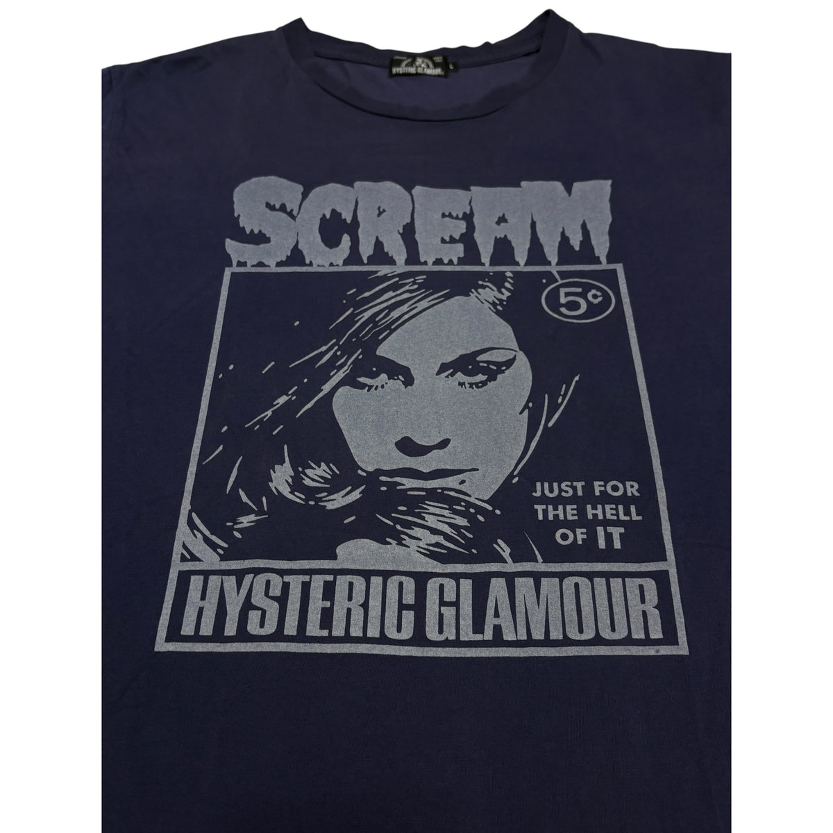 Hysteric Glamour navy Scream graphic T-shirt