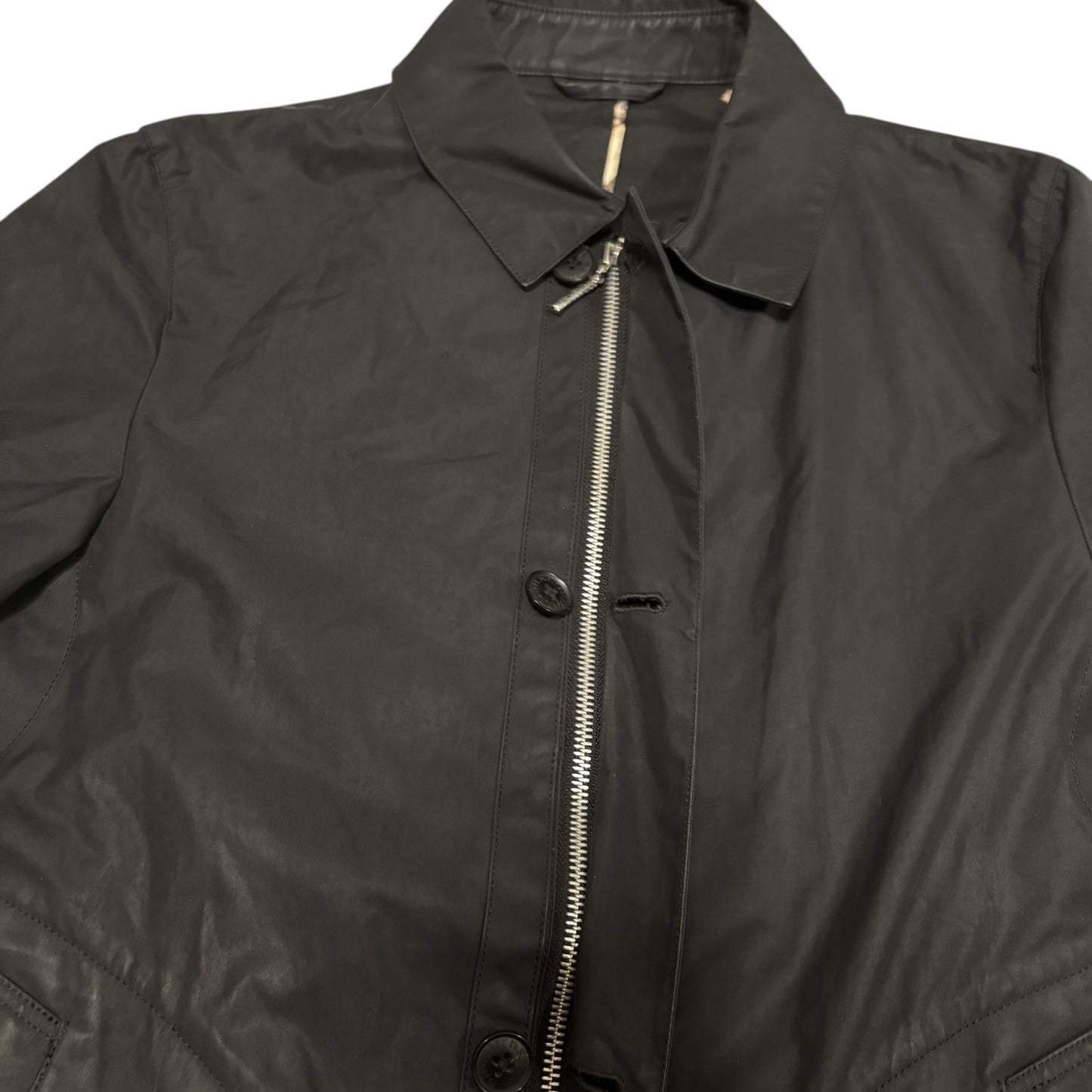 Burberry Black Label (JP exclusive line) black denim trench coat