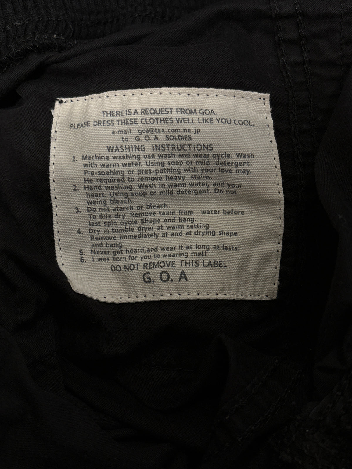 Goa black parachute suspender bootcut flare cargo pants