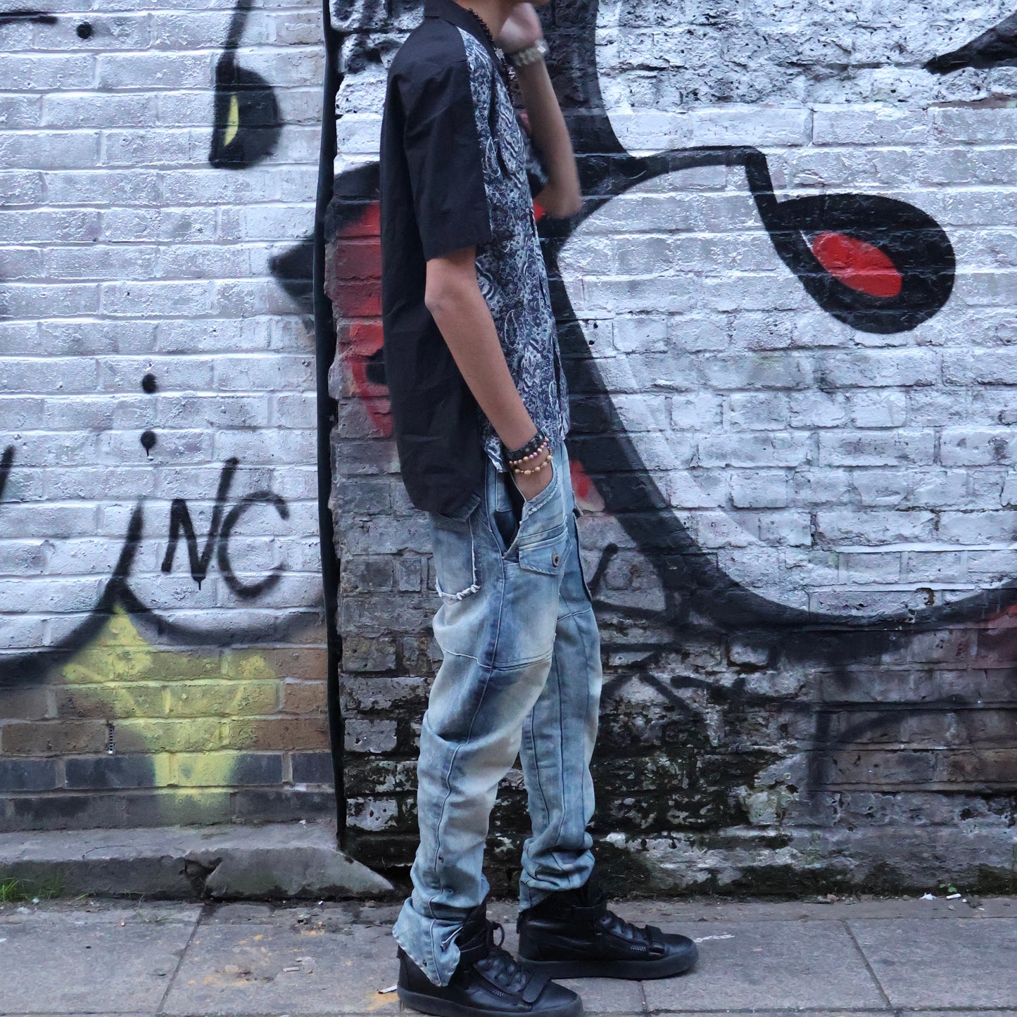 PPFM blue banana light wash jeans