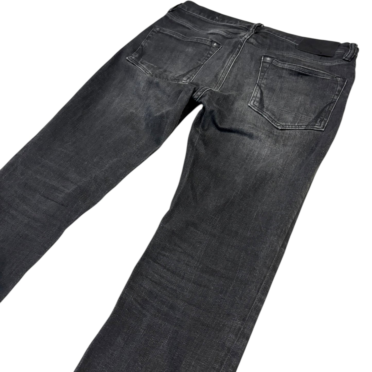 Allsaints Cigarette straight cut grey fade wash jeans