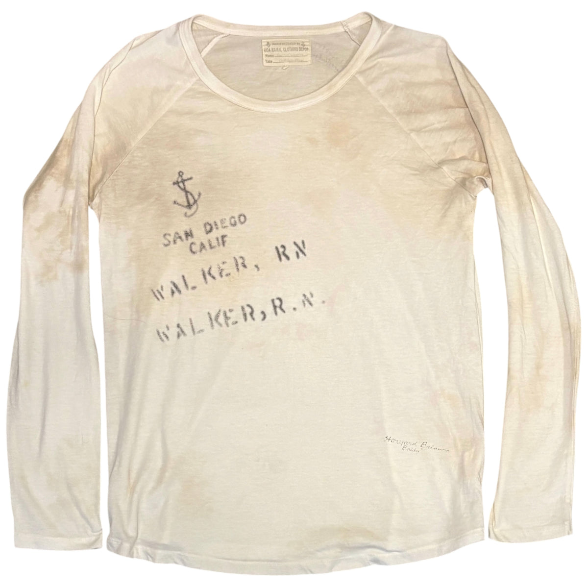 Goa light sunfade wash naval longsleeve T-shirt