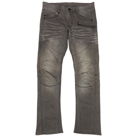Hideaways grey streaked denim jeans