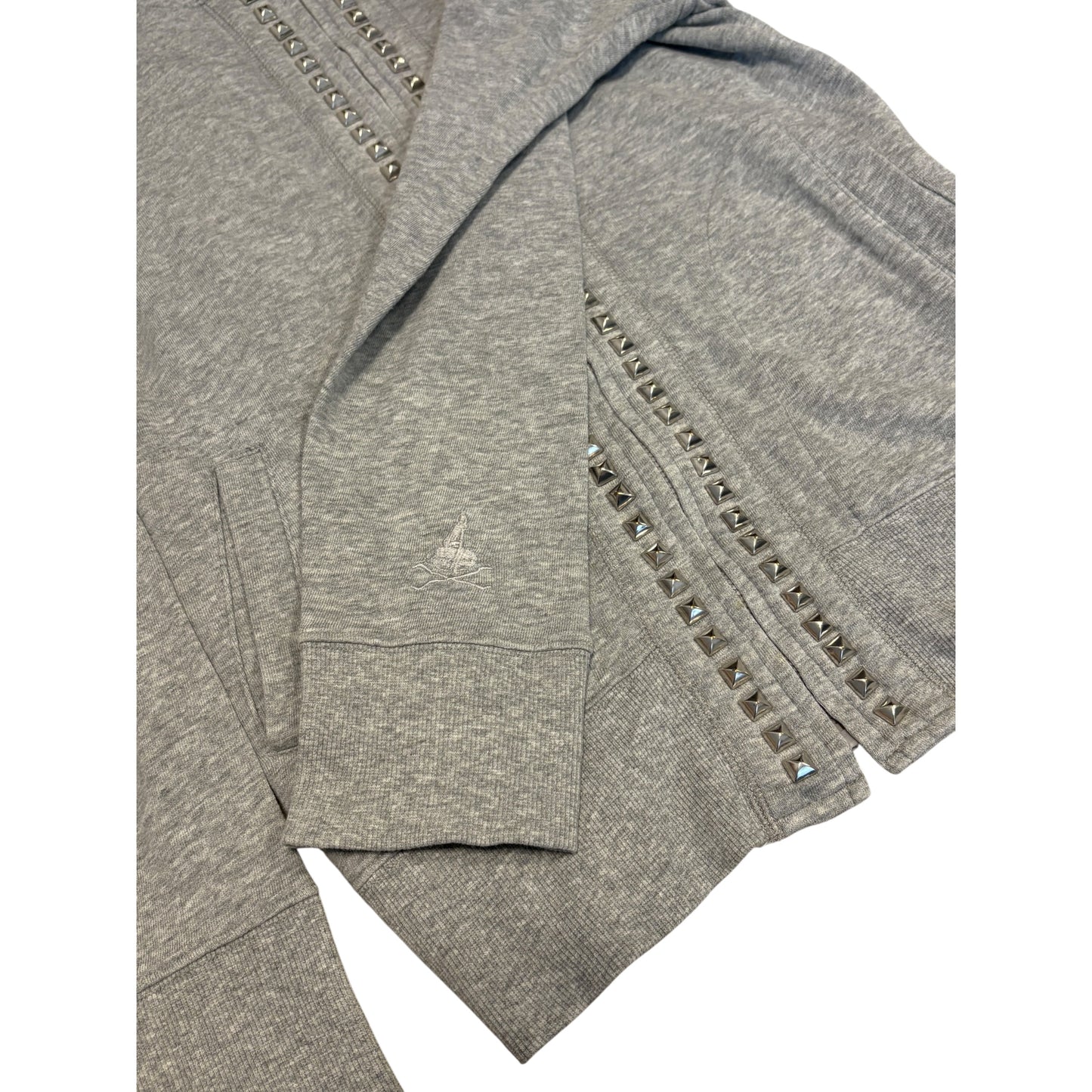 Hysteric Glamour grey studded zip hoodie
