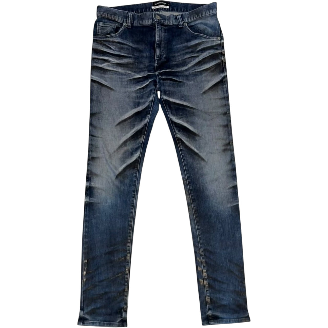 Semantic Design streaked claw mark wash denim jeans