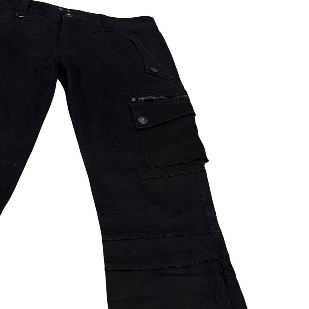 Japanese brand In The Attic black biker cargo jeans
