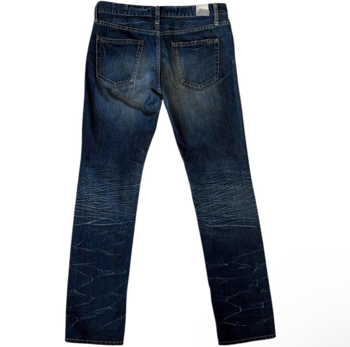 Japanese Brand blue denim gradient wash jeans