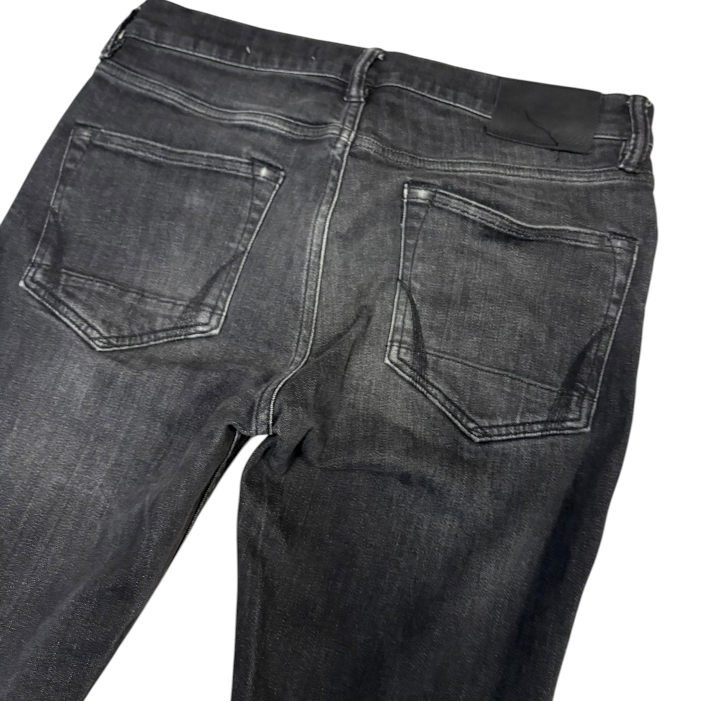 Allsaints Cigarette straight cut grey fade wash jeans