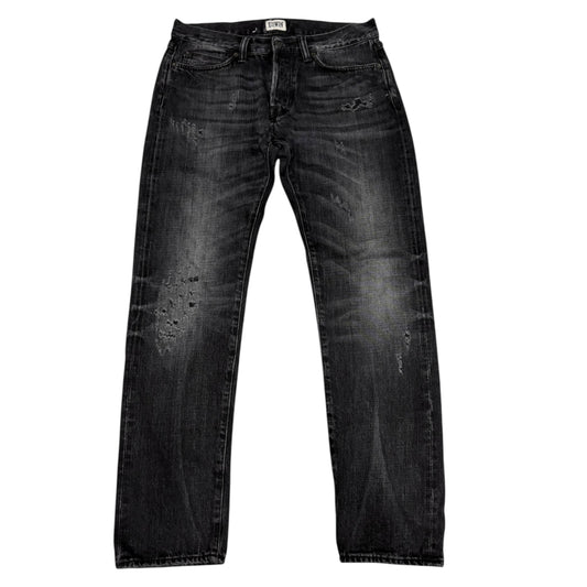 Edwin black distressed jeans