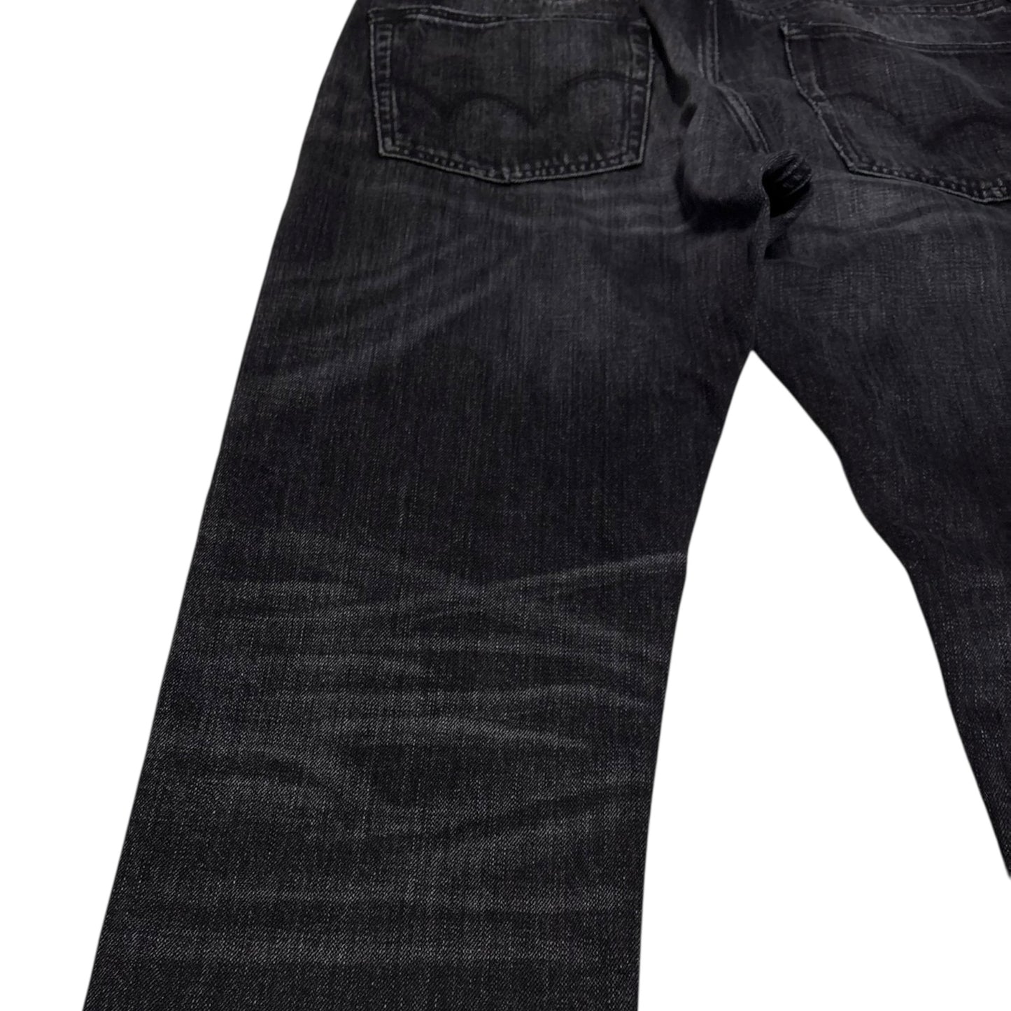 Edwin black distressed jeans