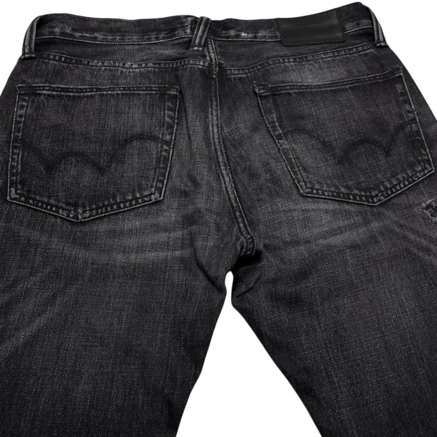 Edwin black distressed jeans