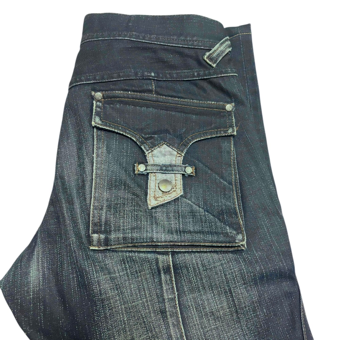 Nicole Club blue claw mark detailed multi pocket denim jeans