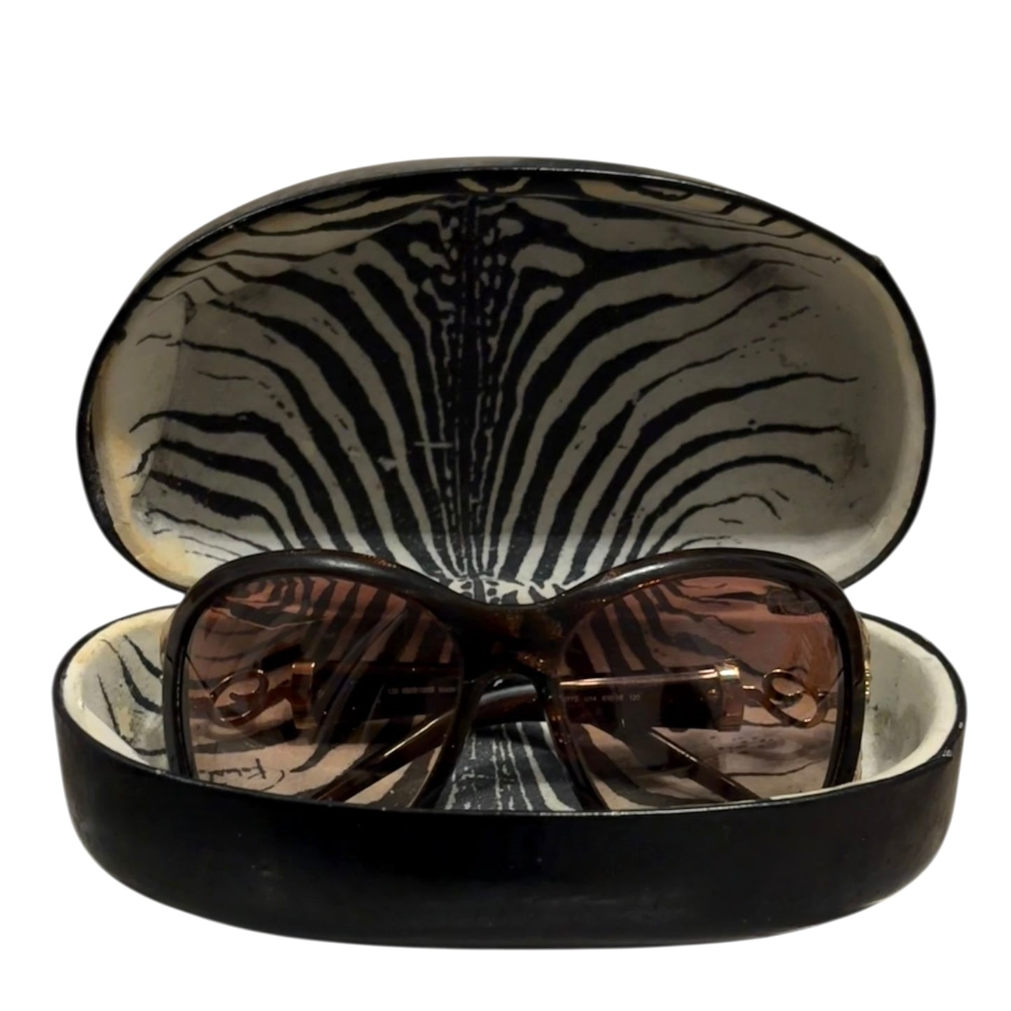 Roberto Cavalli brown Tenaro oversized sunglasses with red tint