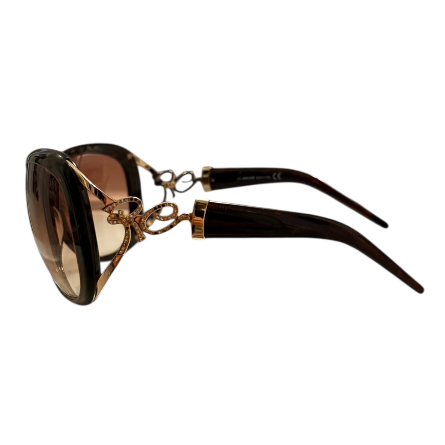 Roberto Cavalli brown Tenaro oversized sunglasses with red tint