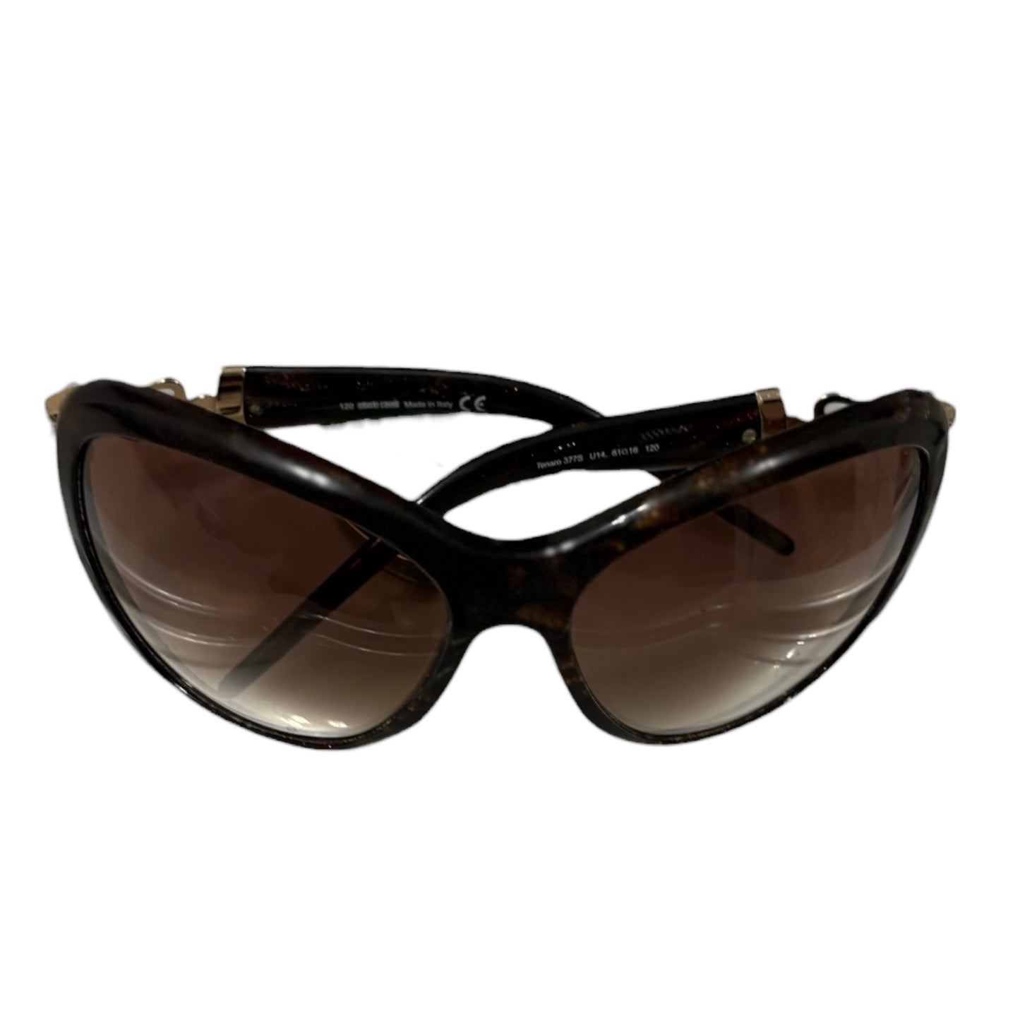 Roberto Cavalli brown Tenaro oversized sunglasses with red tint